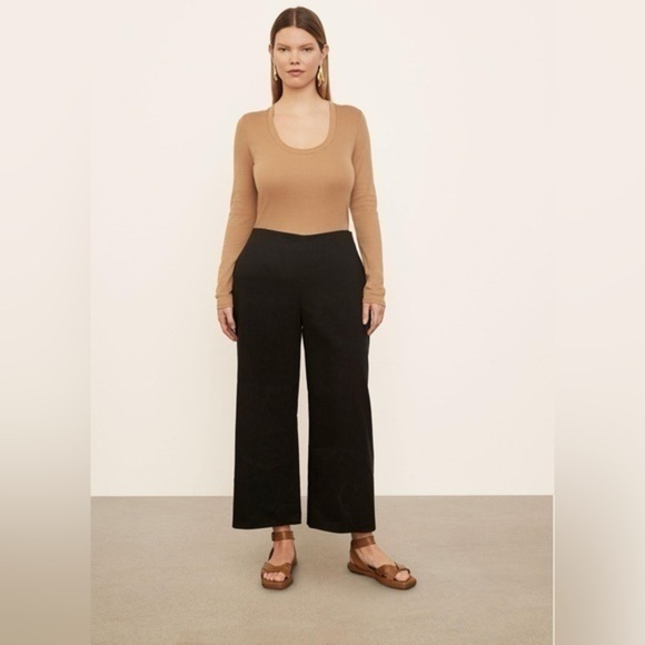 VINCE PLUS SIZE black Crop Wide Pant